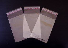 Пакет с клейкой лентой 10х15 см, прозрачный, 100 шт. У0302003-П