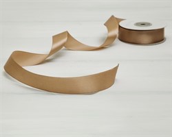 Лента атласная, 24 мм, светло-кофейная, 22 м У0510032-Б22