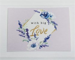 Открытка «With big Love», 8х6 см, 1 шт. У1206027