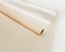 Пленка матовая, 57см х 10м, кремовая/перламутровая, двусторонняя, 1 рулон У0203109