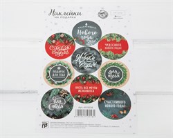 Наклейки «Пусть исполнятся мечты», круглые, d=4 см, лист 9 шт. У1201031