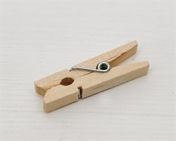 Прищепка декоративная, деревянная, 3,5 см, 1 шт. У1203019