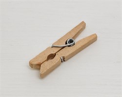 Прищепка декоративная, деревянная, 3 см, 1 шт. У1203018