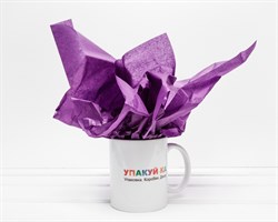 Бумага тишью, фиолетовая, 50х66 см, 1 лист У0201011