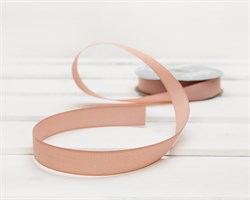 Лента репсовая, 20 мм, пудровая, 1 м У0507019