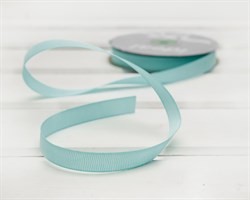 Лента репсовая, 12 мм, светло-бирюзовая, 27 м У0508012-Б