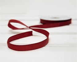 Лента репсовая, 12 мм, темно-красная, 27 м У0508017-Б