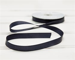 Лента репсовая, 12 мм, темно-синяя, 27 м У0508018-Б