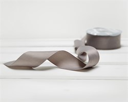 Лента репсовая, 38 мм, серая, 27 м У0509003-Б