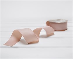 Лента репсовая, 38 мм, пыльная роза, 1 м У0509009