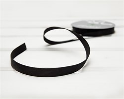 Лента репсовая, 12 мм, чёрная, 1 м У0508005