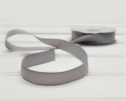 Лента репсовая, 20 мм, серая, 1 м У0507003