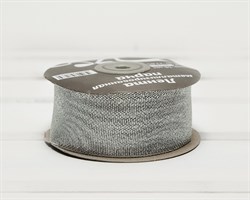 Лента металлизированная, 38 мм, серебряная, 27 м У0506001-Б