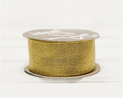 Лента металлизированная, 38 мм, золотая, 27 м У0506002-Б
