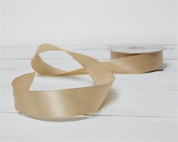 Лента атласная, 24 мм, песочная, 1 м У0510049