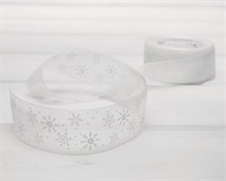 Лента капроновая, 40 мм, «Снежинки», 1 м У1203021