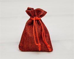 Мешочек подарочный из холщи, 7х9 см, красный, 1 шт. У1601002