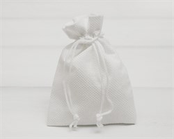 Мешочек подарочный из холщи, 9х13 см, белый, 1 шт. У1601005
