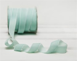 Лента бархатная, 20 мм, светло-бирюзовая, 1 м У0513005