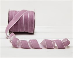 Лента бархатная, 20 мм, светло-лиловая, 1 м У0513007