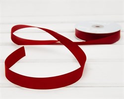Лента репсовая, 20 мм, темно-красная, 27 м У0507017-Б