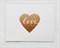 Открытка «Love», золотое сердечко, 8х6 см, 1 шт. У1206110 - фото 10126