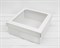 УЦЕНКА Коробка с окошком 30х30х12 см, крышка-дно, белая У0115031-УЦ - фото 10457