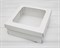 Коробка с окошком, 25х25х10 см, крышка-дно, белая У0115050 - фото 12591