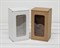 УЦЕНКА Коробка с окошком, 17х10х8 см, из плотного картона, крафт У0102044-УЦ - фото 13228