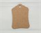 Бирка картонная, 8х5 см, крафт У1202010 - фото 8394