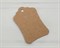 Бирка картонная, 8х5 см, крафт У1202010 - фото 8395