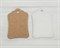 Бирка картонная, 8х5 см, белая У1202009 - фото 8399
