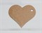 Бирка картонная, сердце, 7х6,5 см, крафт У1202014 - фото 9269