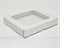 Коробка плоская с окошком, 22,5х19,5х3,5 см, белая У0115028 - фото 9666